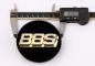 Preview: schwarz / gold 80,0 mm 56.24.039 3D BBS Felgendeckel Embleme